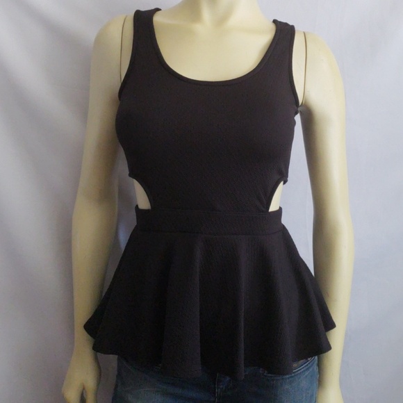New GUESS BLACK TOP SZ S - Picture 1 of 6